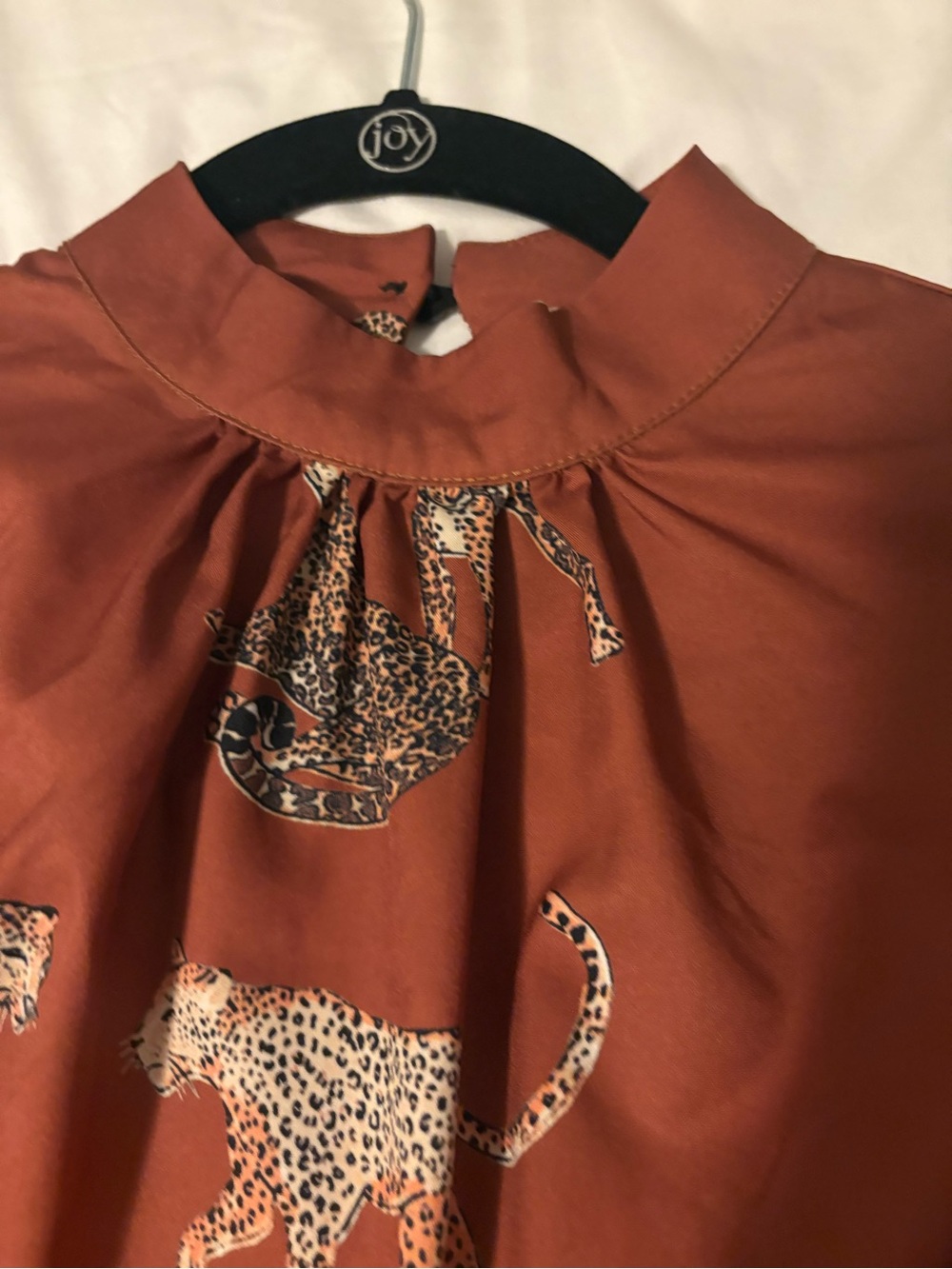 Wilfred Rust Leopard-Print Blouse - Picture 3 of 7